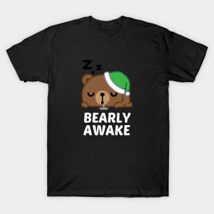 Bearly Awake - Cute Bear Pun T-Shirt